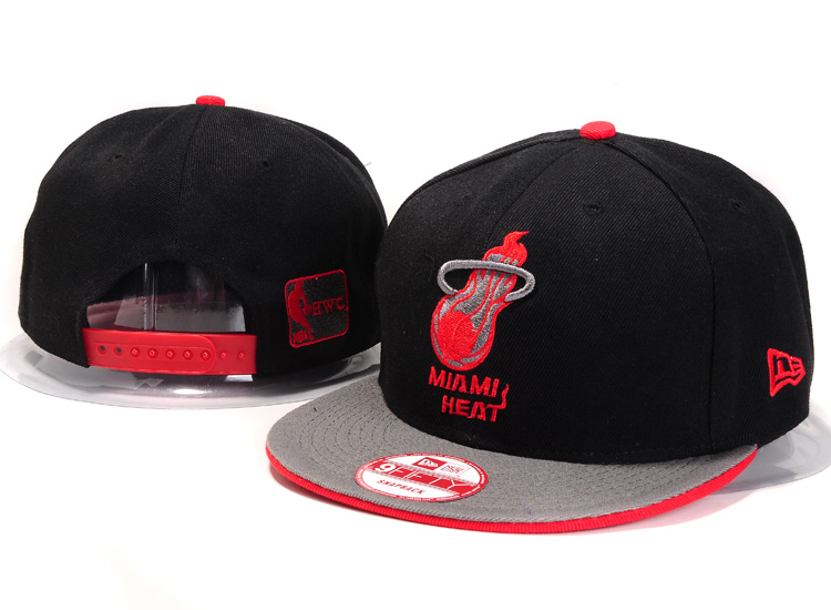 NBA Miami Heat NE Snapback Hat #136